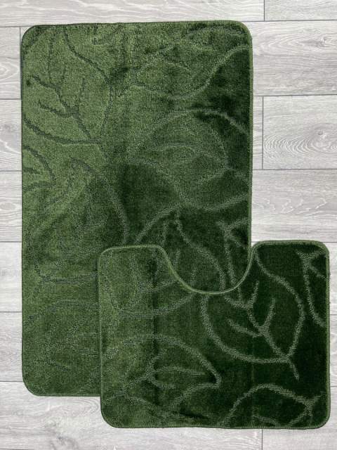 Набор ковриков Mono 2pc ECO Дизайн 4206 Цвет DARK GREEN