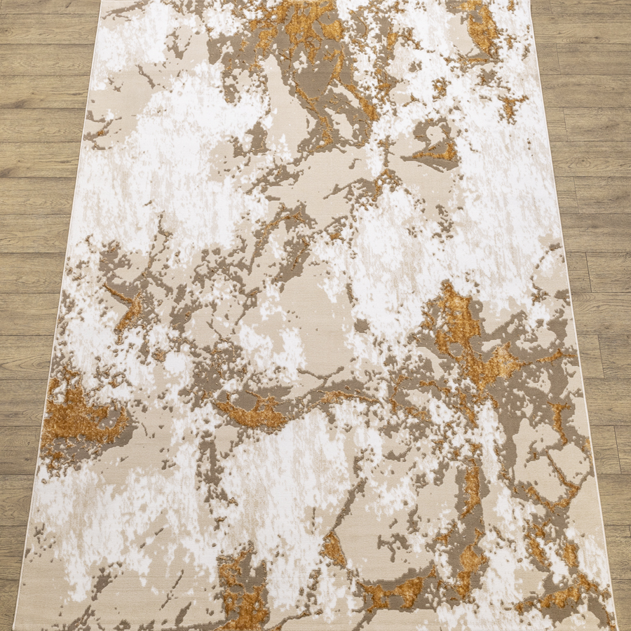 Ковры дизайн 10465A цвет BEIGE / GOLD